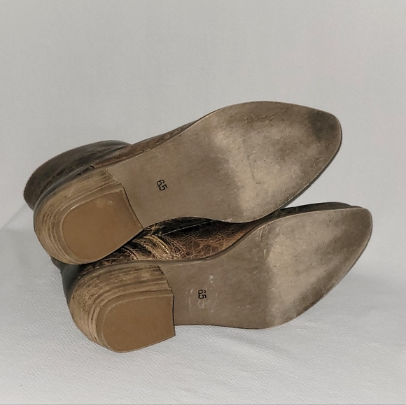 DIBATrue Leather Ankle Boots Distressed Brown Size 6.5 - Picture 10 of 10